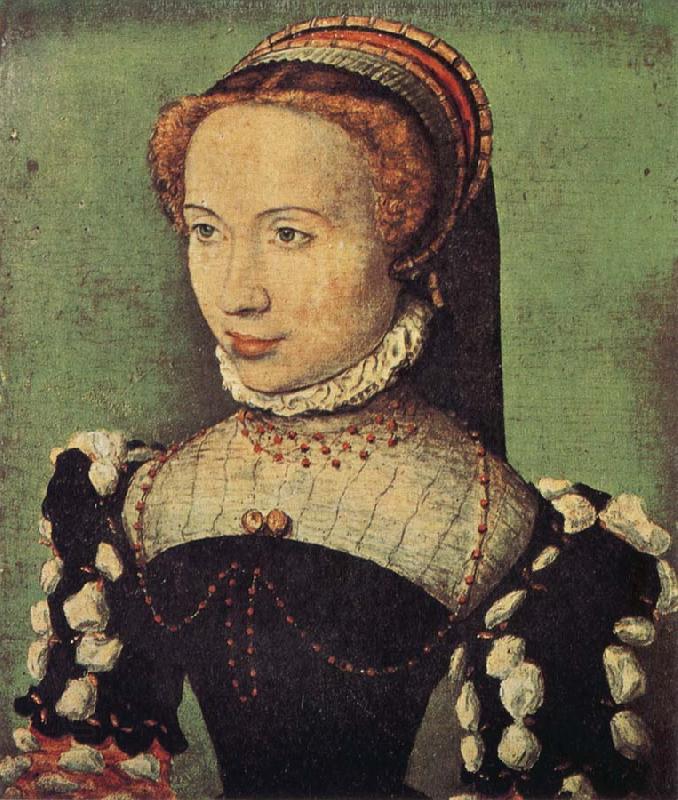 CORNEILLE DE LYON Portrait of Gabrielle de Roche-chouart